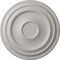 Ekena Millwork Traditional Ceiling Medallion (Fits Canopies up to 5 1/2"), 24 3/8"OD x 1 1/2"P, Ultra Pure White CM24TRUWF - alternate 1